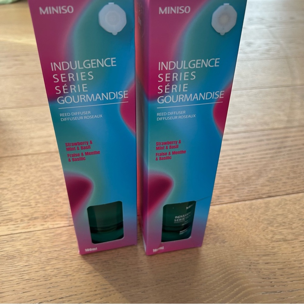 Set of 2 Miniso Home Reed Diffuser Strawberry